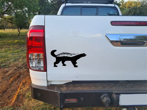 Ratel African Honey Badger V3 Bakkie Car Vinyl Decal Sticker SA – Easy ...