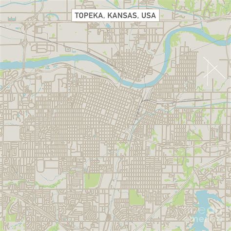 Topeka Kansas Map Usa