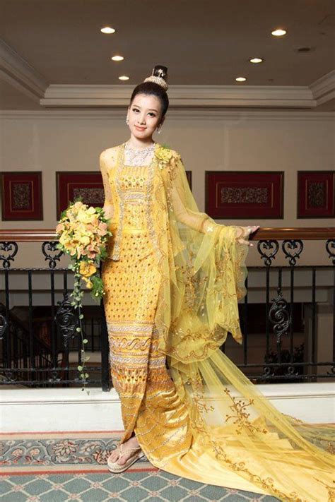 32 best Myanmar Wedding Dress images on Pinterest | Thai dress ...