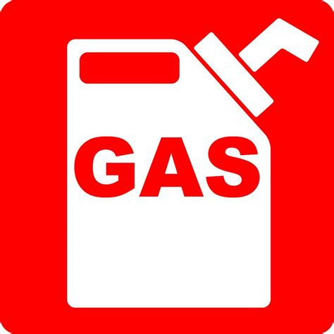 5in x 5in Gas Sticker Vinyl Signs Stickers Car Fuel Safety Truck Decal - Walmart.com