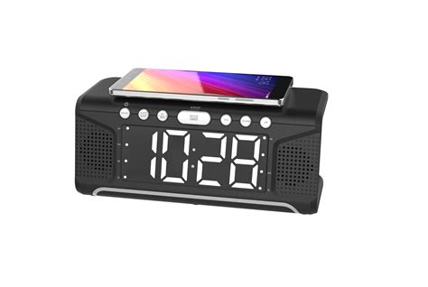 Clock Radio with Wireless Charging,Alarm Clock Radio