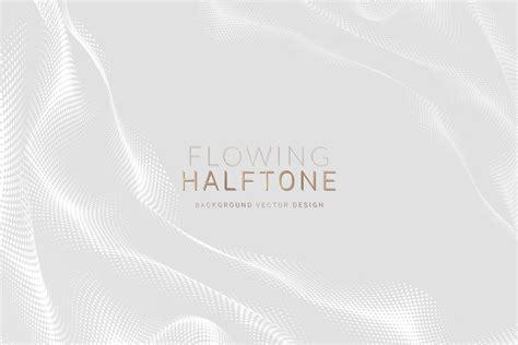 Flowing halftone white background vector | Premium Vector - rawpixel