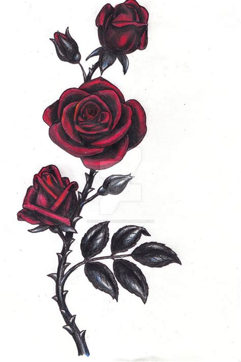 Gothic rose by dragonwings13 on deviantart – Artofit