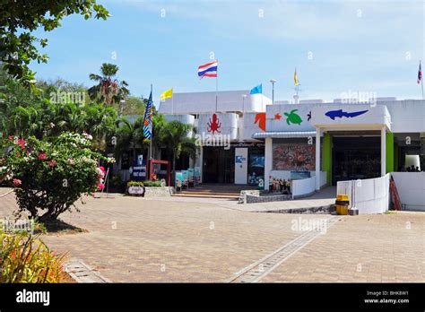 Front entrance of Phuket Aquarium in Phuket Province Thailand Stock Photo - Alamy