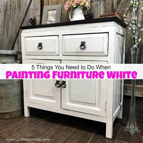 5 Things You Need to Do When Painting Furniture White