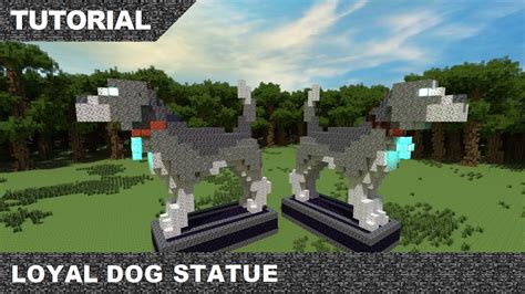 Minecraft Dog Statue Tutorial & Download - YouTube