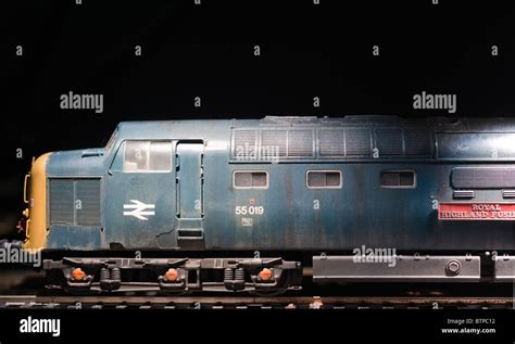 Class 55 Deltic Diesel Locomotive in weathered condition Stock Photo, Royalty Free Image ...