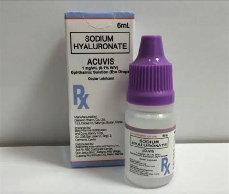 Sodium Hyaluronate Acuvis Eye Drops 6ml | Lazada PH