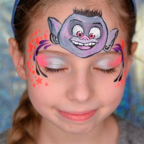 Trolls Movie Face Paint Design by Natalia Kirillova - Facepaint.com