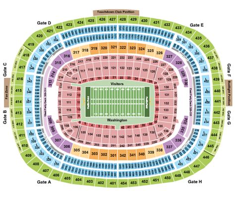 Fedex Field Interactive Seat Map | Awesome Home