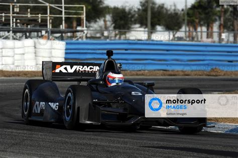 Rubens Barrichello (BRA) tests a KV Racing Dallara DW12 IndyCar. Rubens ...