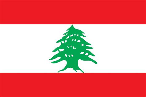 Lebanon flag vector - Country flags