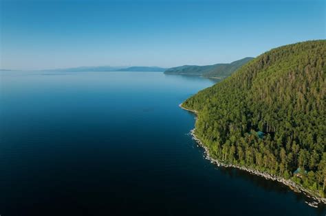 Premium Photo | Summertime imagery of Lake Baikal is a rift lake ...