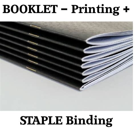 Booklet Printing + Staple Binding/Saddle Stitching – Let's Edit