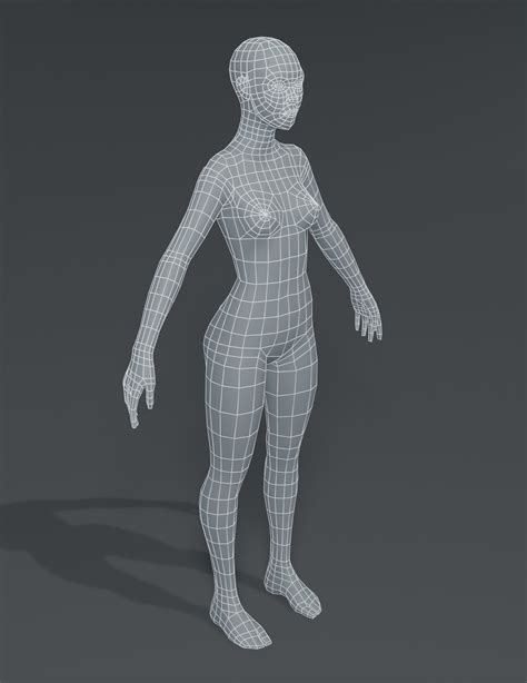 ArtStation - Female Body Base Mesh 3D Model | Game Assets