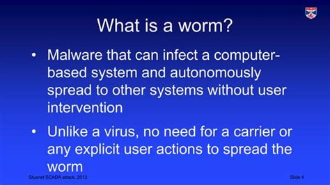 Stuxnet worm