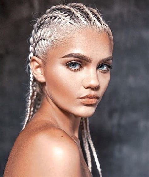 White Trendy Braided Hairstyle for Gilrs | Braids, African braids hairstyles, African american ...