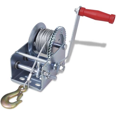 Convenience Boutique / 2500lb Heavy Duty Hand Crank Boat ATV Trailer Winch with Hook