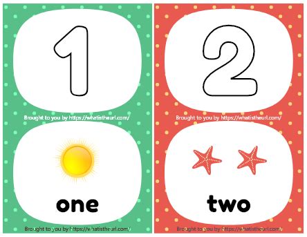 Number Flash Cards Printable 1 to 20 - Your Home Teacher