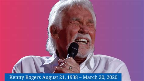 Kenny Rogers 81 Legendary Country Music Singer Died