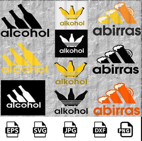 Abirras Logo Parody, Alcohol, Adidas Logo Parody, Adidas Fun, Adidas Fun Svg, Funny Logo Adidas ...