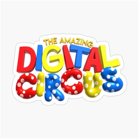 "the amazing digital circus logo" Sticker for Sale by EveStore1 in 2023 | Digital, Circus, Amazing