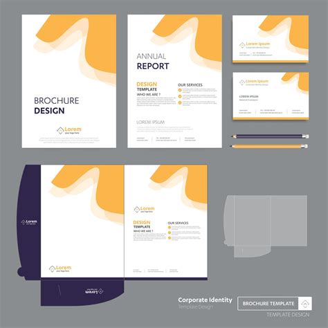 Corporate Business Design Folder Template for digital technology ...