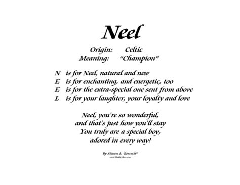 Meaning of Neel - LindseyBoo