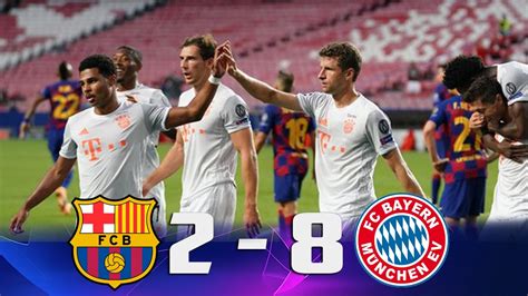 BAYERN MUNICH VS BARCELONA [2-8] | GOLES | Cuartos de final | CHAMPIONS ...