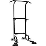 HOMCOM Power Tower Multi-Function Height Adjustable Abs Dip Station, Home Gym Strength Training ...