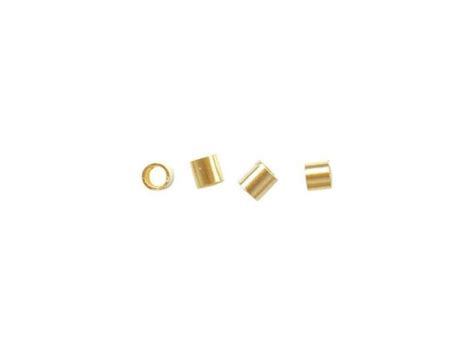 41-256-03-4 Beadalon Gold Plated Crimp Tube, "Size 3" - Rings & Things