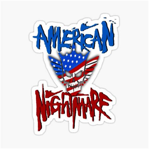 "The American Nightmare Design" Sticker for Sale by foxneat | Redbubble