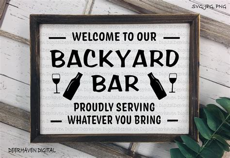 Bar, Backyard Bar, Digital Cut Files. Design Clip Art. Instant Download. - Etsy | Backyard bar ...