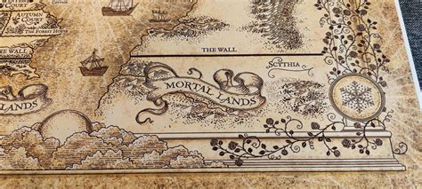 High Quality Map of the ACOTAR World From the Court of Thorns - Etsy Australia