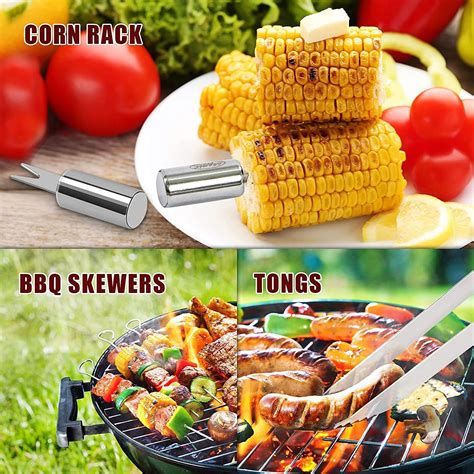 MAGIC FLAME Upgraded Grilling Tools Set, Stainless Steel 20PCS BBQ Tool Accessories with Storage ...