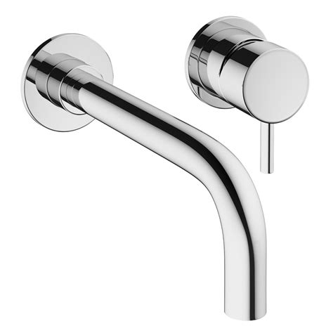 Crosswater Mike Pro 2 Hole Wall Mounted Chrome Basin Mixer Tap | PRO120WNC