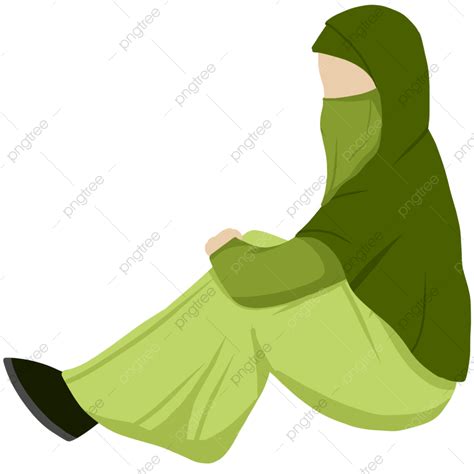 Gambar Wanita Muslimah Dalam Kesedihan, Wanita Muslim, Sedih, Sedih PNG Transparan Clipart dan ...