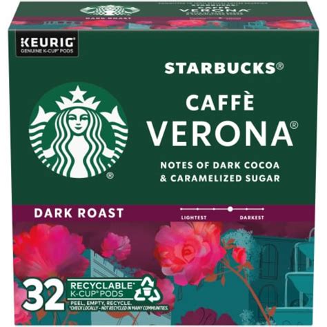 Starbucks Caffè Verona Dark Roast K-Cup Coffee Pods, 32 ct - Kroger