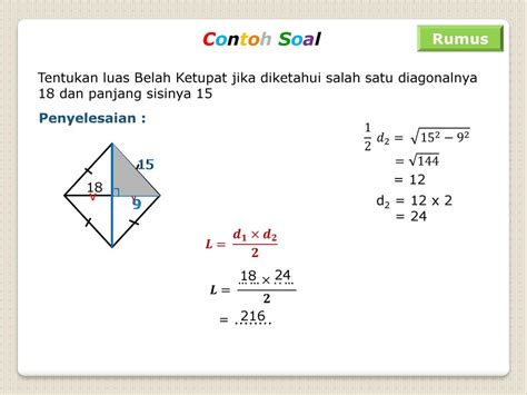 Contoh Soal Belah Ketupat Smp Kelas 7 - Contoh Soal Terbaru