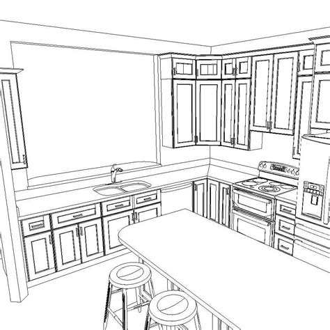 Discover 71+ u shaped kitchen sketch best - in.eteachers