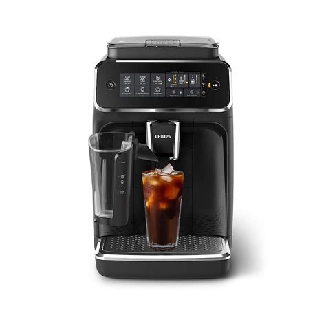 Philips 3200 Series Fully Automatic Espresso Machine with LatteGo Milk Frother + Iced Coffee ...