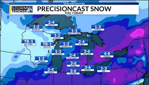 Snow storm heading towards mid-Michigan, 3-6 inches forecasted | WLNS 6 News