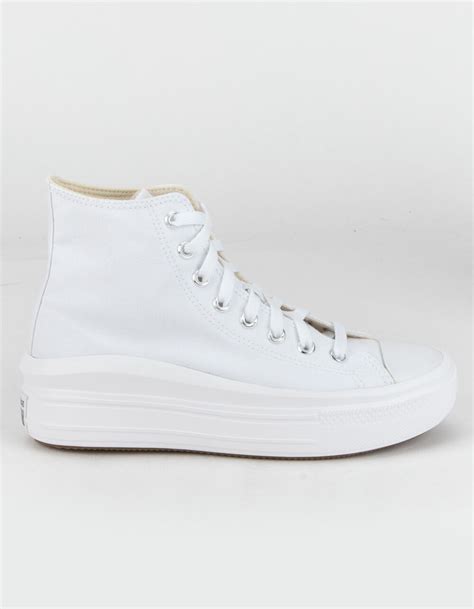 CONVERSE Chuck Taylor All Star Move Womens White Platform High Top Shoes - WHITE | Tillys