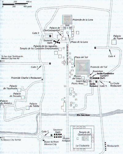 Map of Teotihuacán - MexConnect