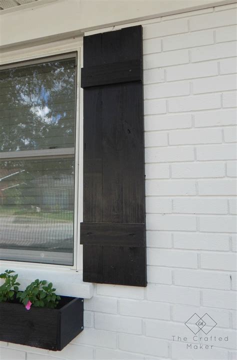 SIMPLE DIY SHUTTERS - The Crafted Maker