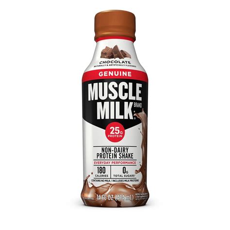 * Muscle Milk Chocolate Protein Shake 24-14 Ounces Bottles