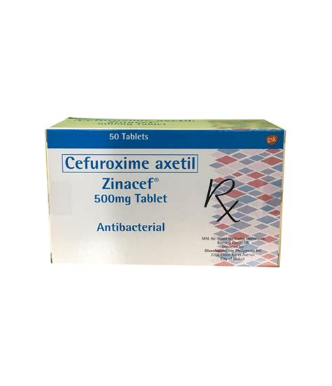 Zinacef 500mg Tablet - Rose Pharmacy Medicine Delivery