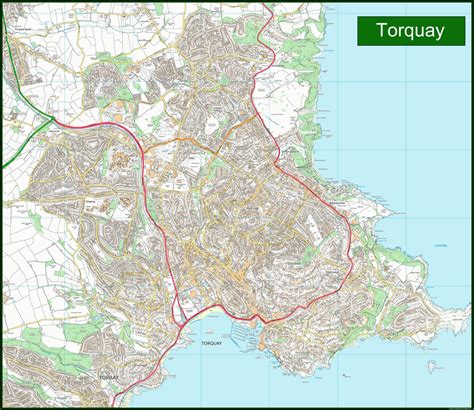 Torquay Street Coastal Area Map | I Love Maps