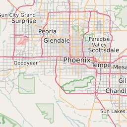 Map Of Arizona Zip Codes Around Phoenix - London Top Attractions Map