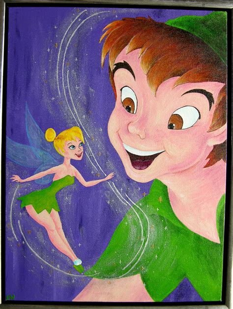 Peter Pan and TinkerBell by Cassiopeeh on DeviantArt